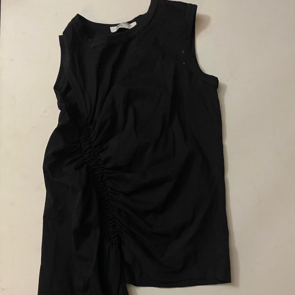 Adonna Black Sleeveless Top